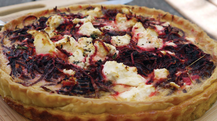 Beetroot & Caramelised Onion Tart