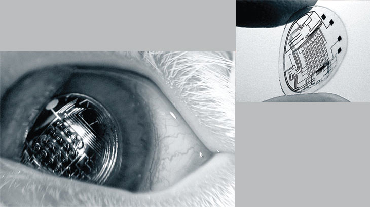 Augmented Reality in a Contact Lens